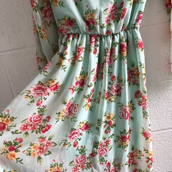 Floor Length Maxi Summer Floral Dress - Picture 5 of 8